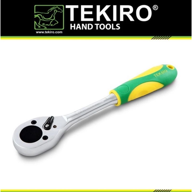 Tekiro Ratchet handle 1/4&quot; x 5,5&quot; gagang karet