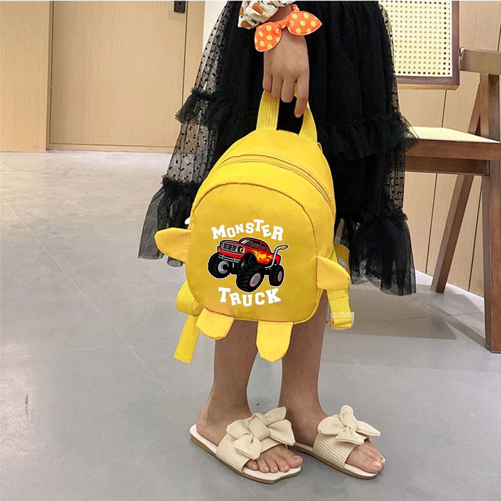 PVJ - Ransel Anak Balita Sekolah PAUD TK Terbaru Motif Monster Truck