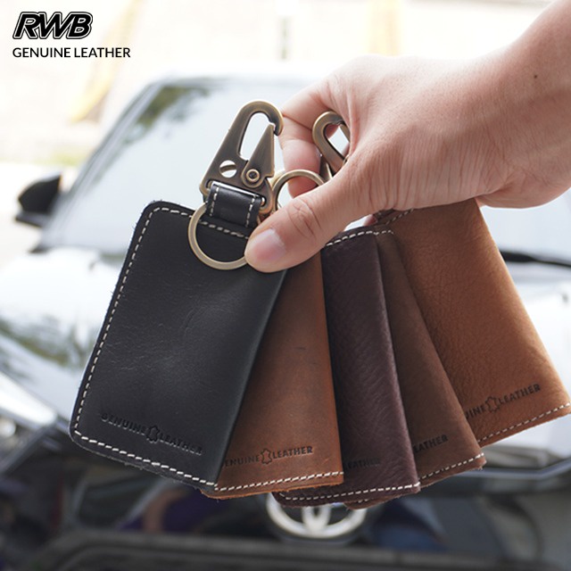 Dompet STNK RWB Kulit Asli/Gantungan Kunci Mobil Motor 100% Genuine Leather