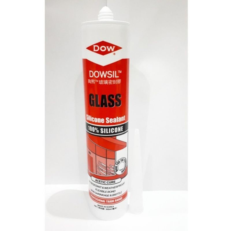 LEM KACA DOWSILL CLEAR 300ML LEM KACA SEALANT DOWSILL GLASS SILICONE KACA