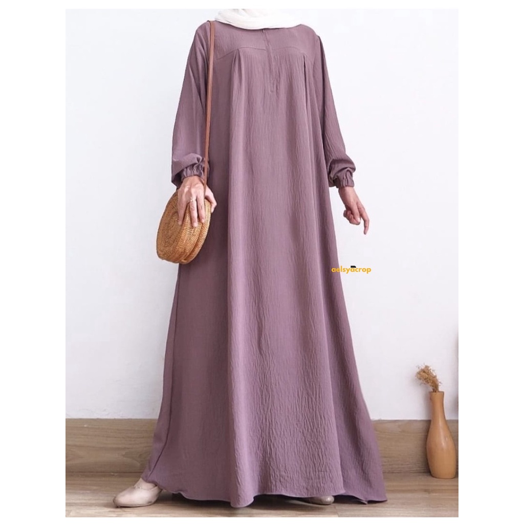 Gamis Crincle Premium Airflow | Tamara Dress | Fashion Muslim Syari | Maura Dress