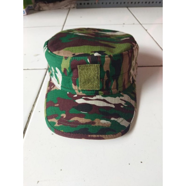TOPI PET KOMANDO LORENG MATRADARAT ASLI JATAH TNI