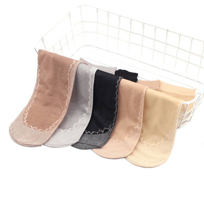 T&amp;Y Kaos Kaki Wanita Model Stocking Fashion Korean 6702 Kaos Kaki Pendek Transparant Unisex Atas Mata Kaki Ankle Sock Korean Model Simple Cute