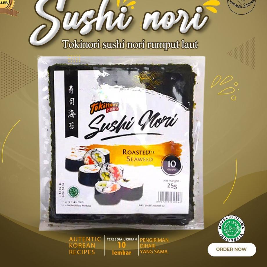 

Silahkan Belanja Tokinori Sushi Nori Halal 10 Lembar Rumput Laut Kimbab Sushi