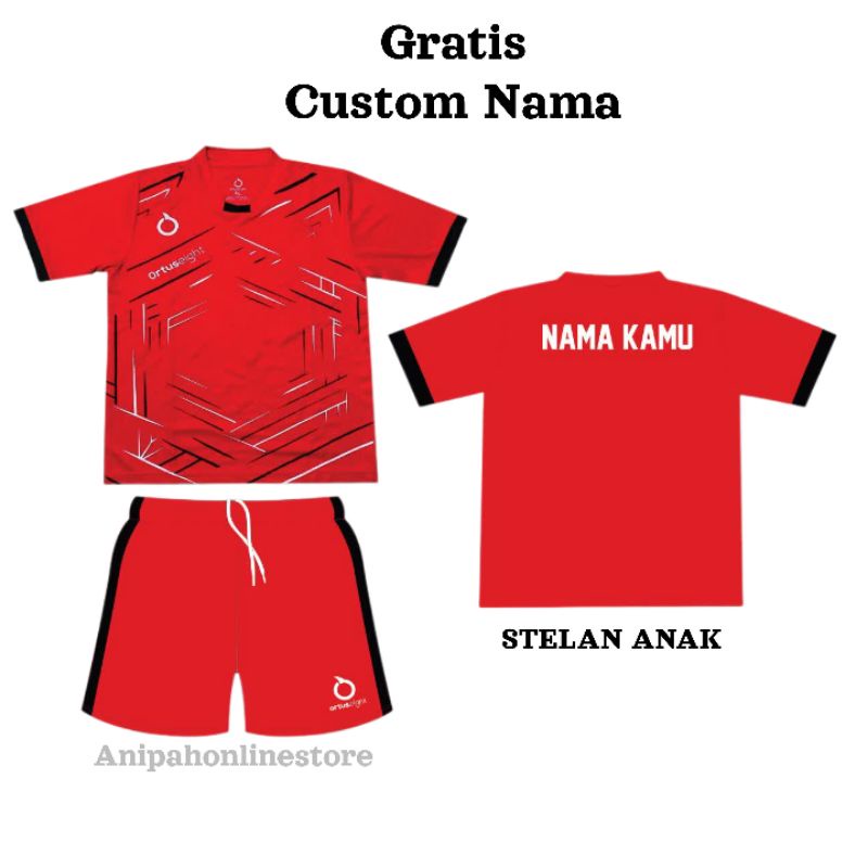 [ Free sablon nama ] baju bola anak laki-laki/ jersey futsal anak laki-laki perempuan