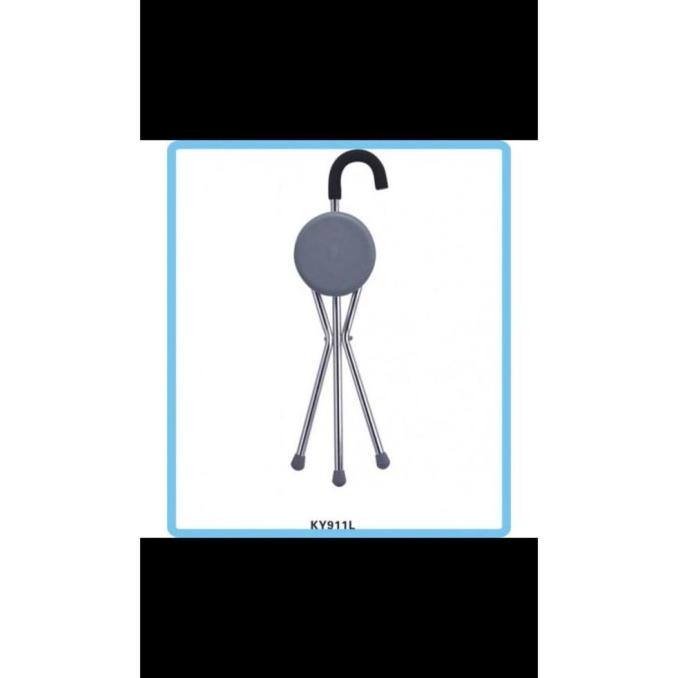 New Tongkat Duduk / Tongkat Kursi Duduk Kaki 3 Merk Sella / Alat