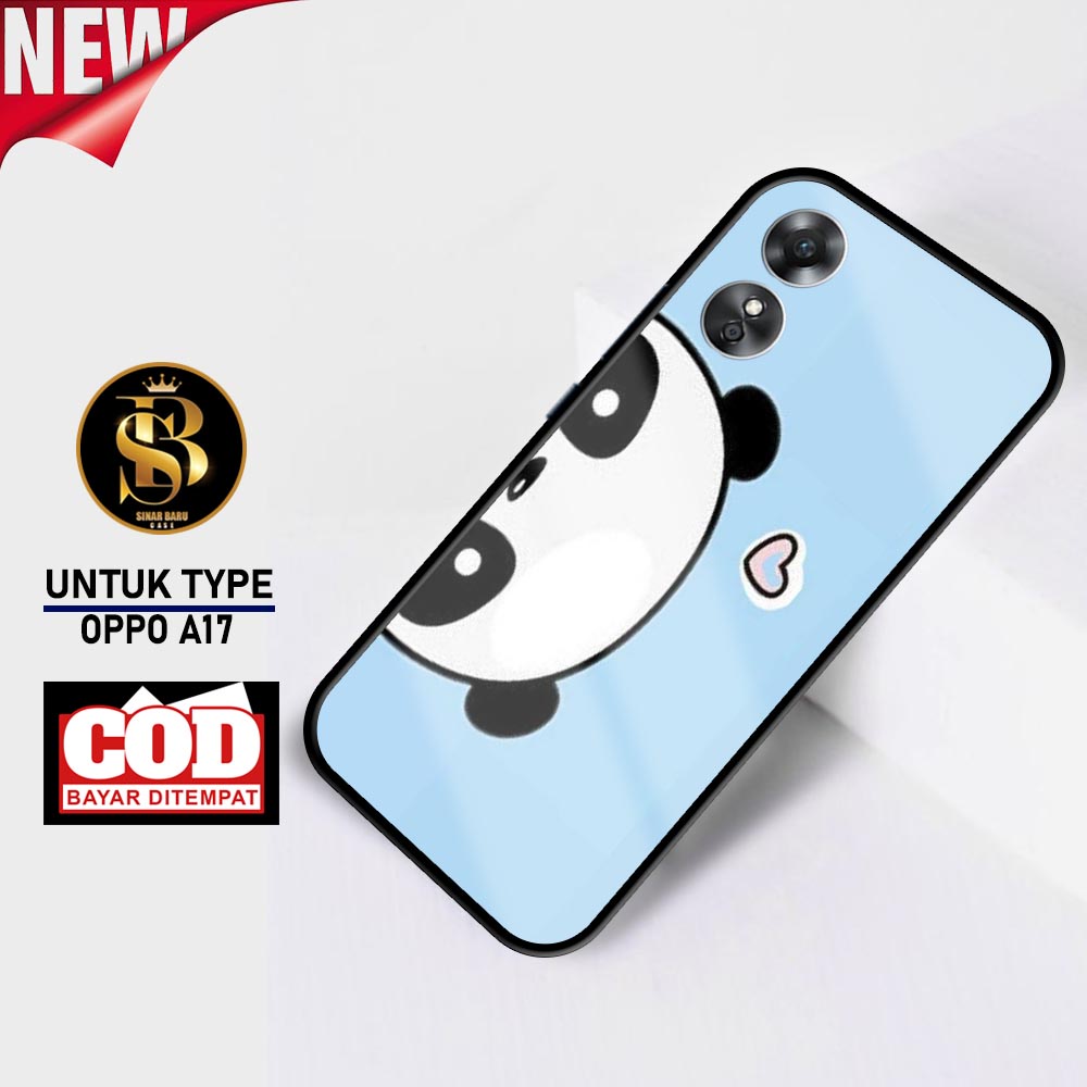 Sinar Baru Case Oppo A17 Terbaru [ MOtif P4nd4] Softcase Oppo - Hardcase Oppo - Casing Hp Oppo - Kes