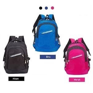 tas ransel  Techdoo Tas Ransel Pria Wanita Sekolah USB Backpack TR103 - Merah(P6J6) tas ransel pria 