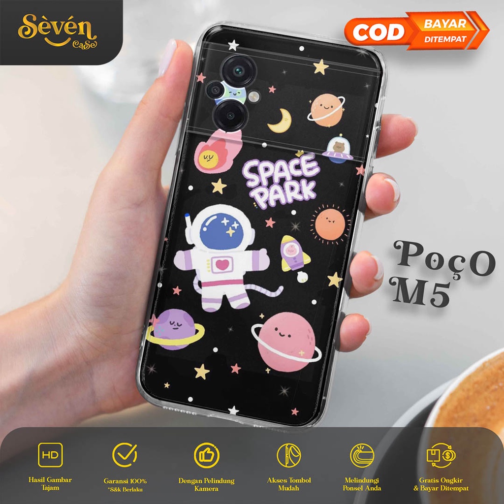 SEVEN Soft Case Poco M5 M5 Pro M5s M3 M3 Pro 5G - Casing Hp Poco M5 M5 Pro M5s M3 M3 Pro 5G - ( Astr