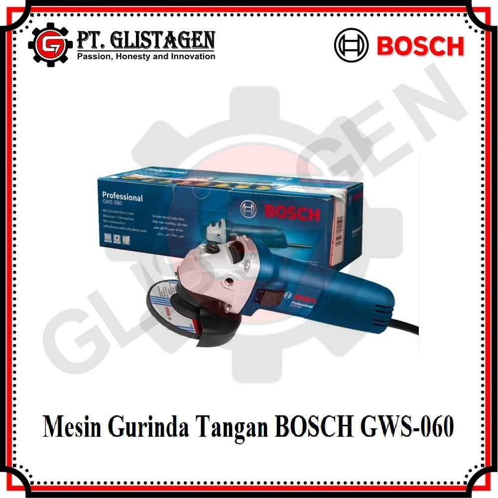 Bosch GWS-060 / Mesin Gerinda Tangan Bosch GWS 060 / Gurinda Tangan / Gurinda Listrik / Disc Gerinda Tangan 4&quot; Bosch GWS060