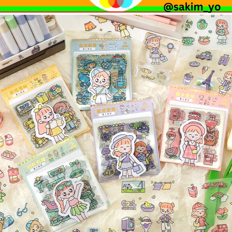 

ISI 20 LEMBAR STICKER DECORATIVE PACK STIKER DEKORASI JOURNAL MOMO ANIMAL SERIES LUCU PET TRANSPARANT UNTUK HIAS SCRAPBOOK BUKU DIARY HP DLL @sakimyo