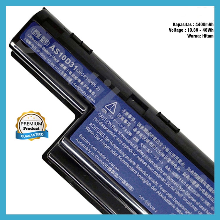 Baterai laptop Acer Aspire 4738 4739 4741 4743 4349 4743 4750 4755 4253 E1-421 AS10D31