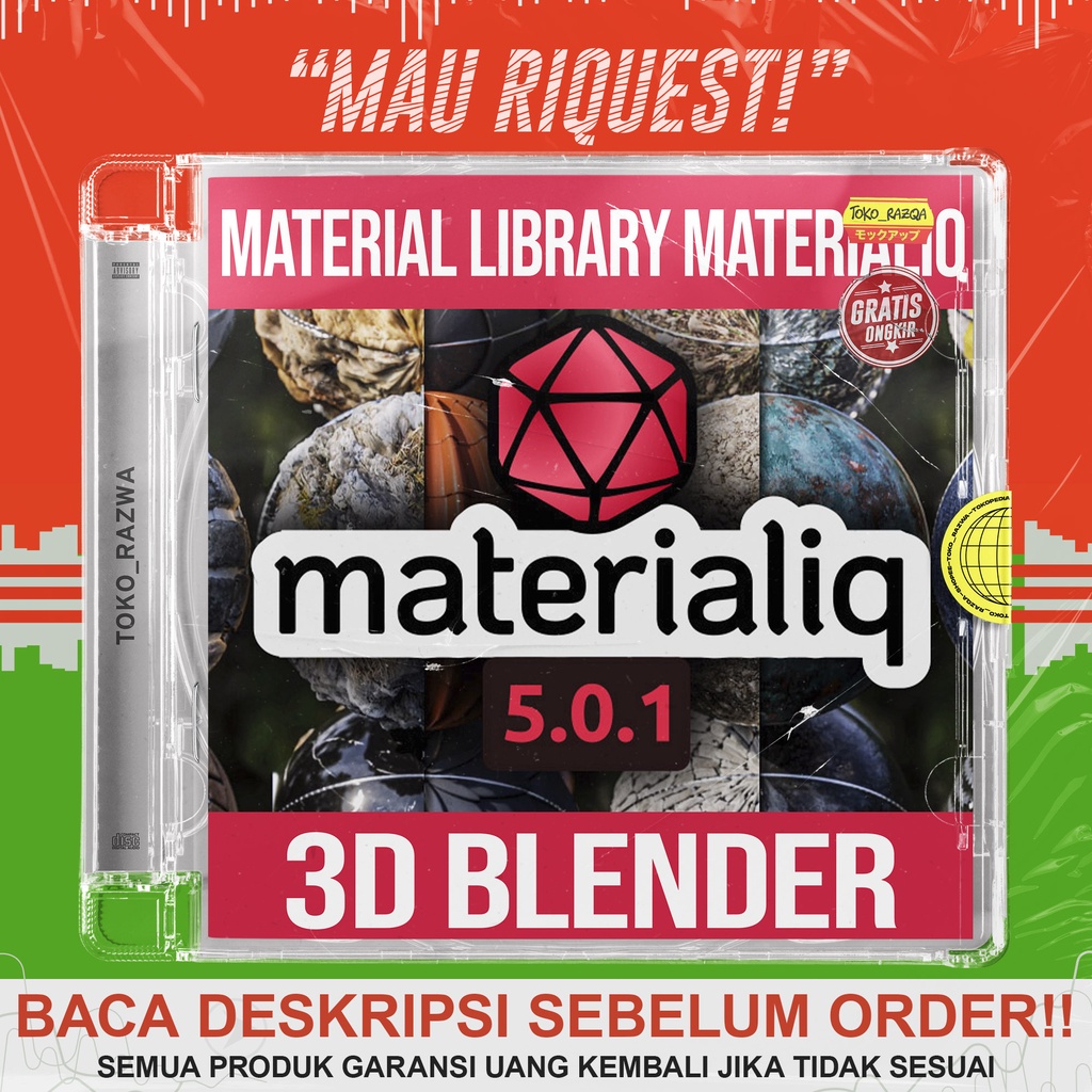 Jual Material Library Materialiq Cycles & Eevee Materials For 3D