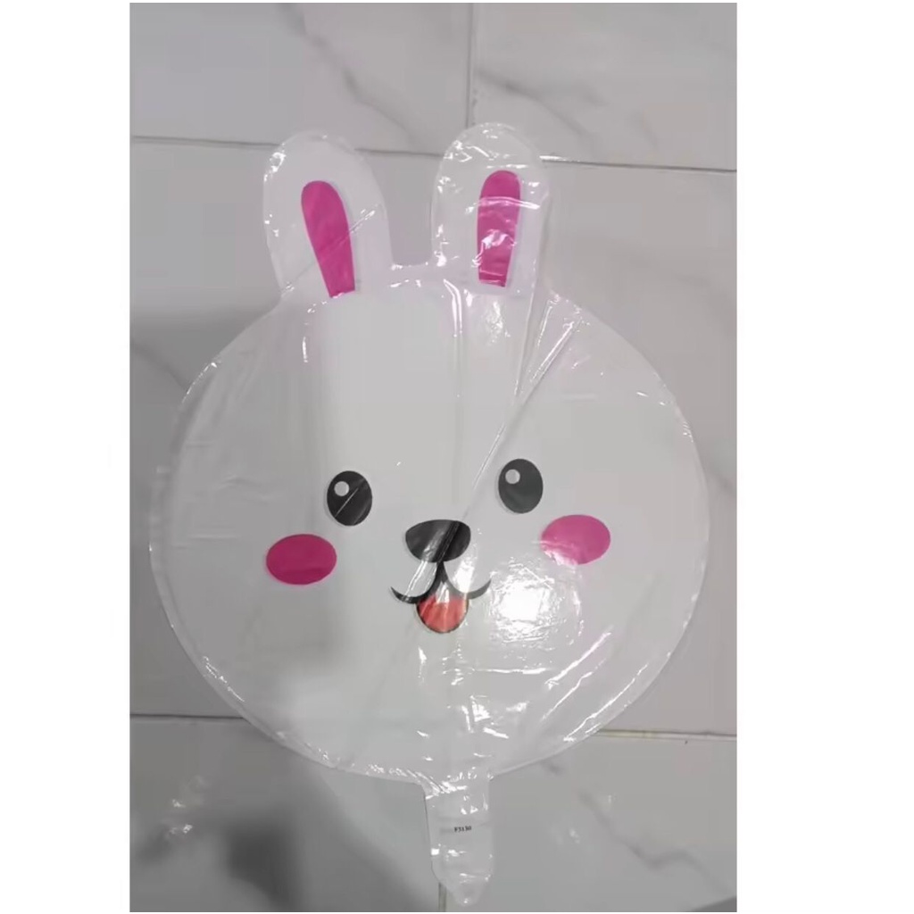 BALON FOIL BULAT BENTUK BROWN BEBEK CONY / FOIL BULAT BENTUK STIKER LANE