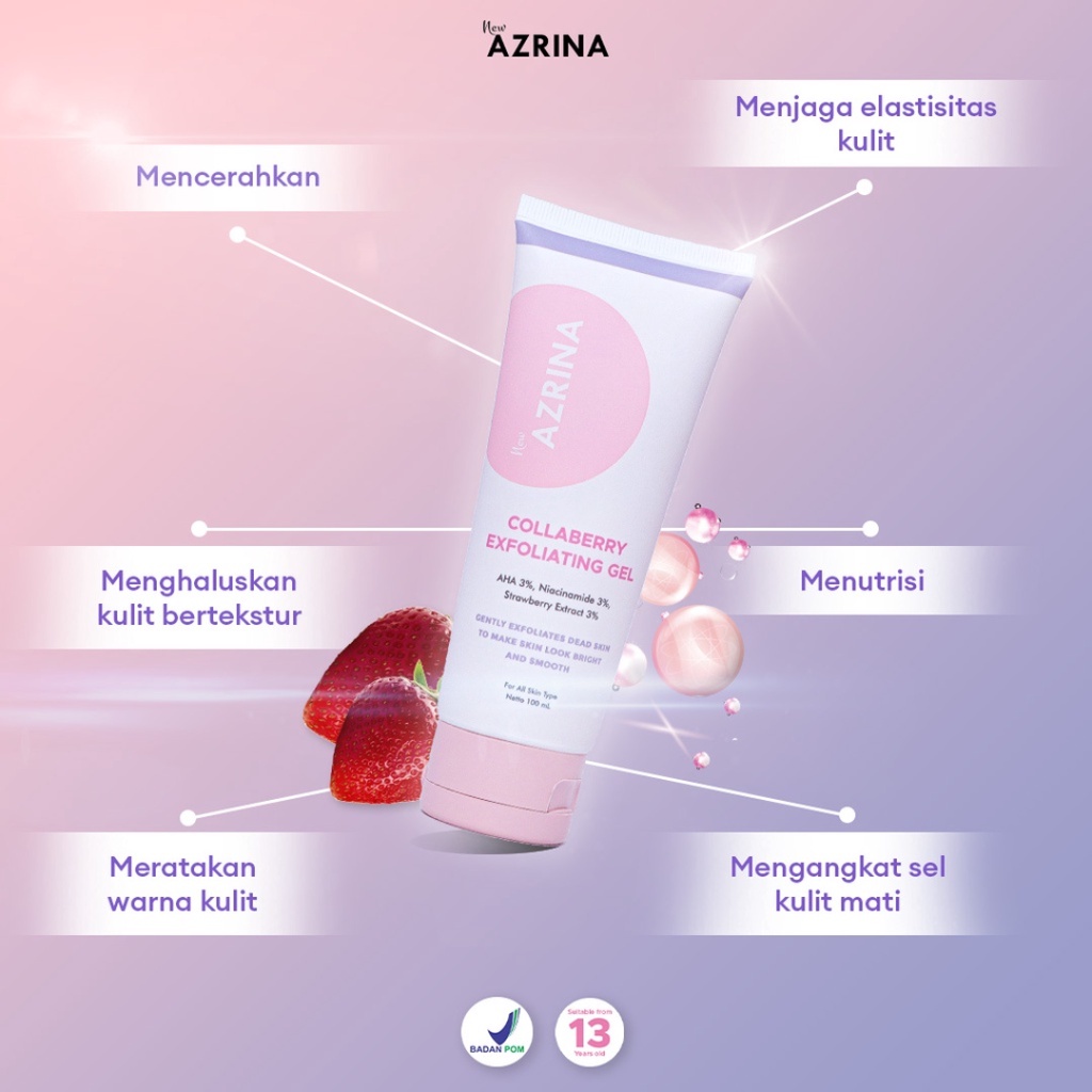 [ FREE GIFT ] Azrina Collaberry Body Exfoliating Gel - Peeling Gel Ekspoliasi