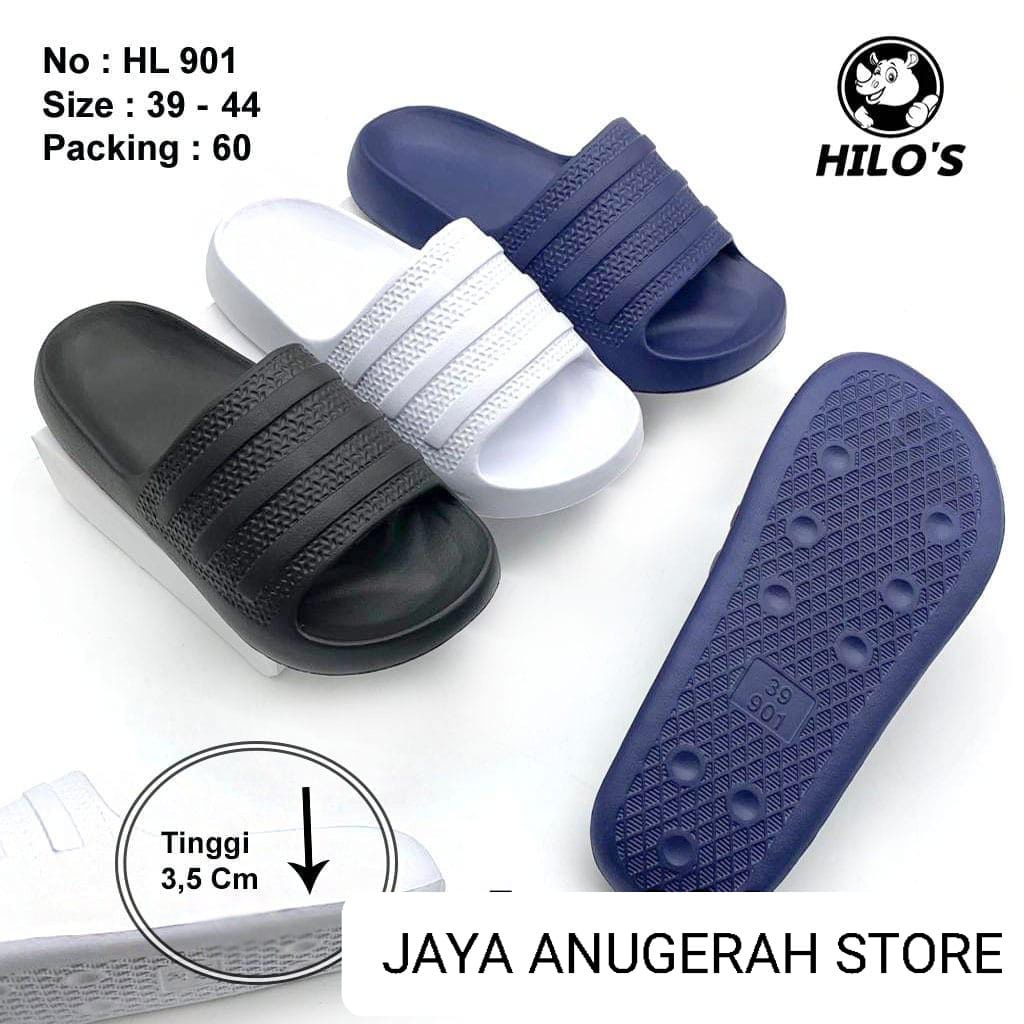 SANDAL SELOP KARET PRIA RINGAN KUAT NYAMAN DIPAKAI HILO'S HL 901