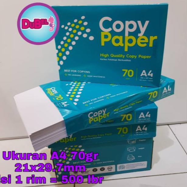 

[ART. 8662] Copy Paper Kertas HVS A4 70 gr / 1 RIM 500 Lembar