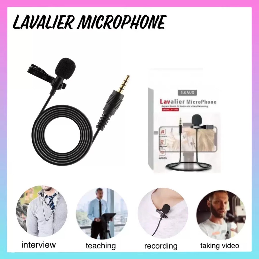 Trend-Lavalier Microphone Jack 3.5mm JH-043 Headset Clip MicVlogger