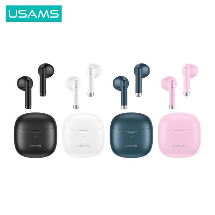 USAMS Original True Wireless Bluetooth Earphone TWS IA04 Mini Earbuds Stereo earphones Bass headset Sport gaming headphone - Pink