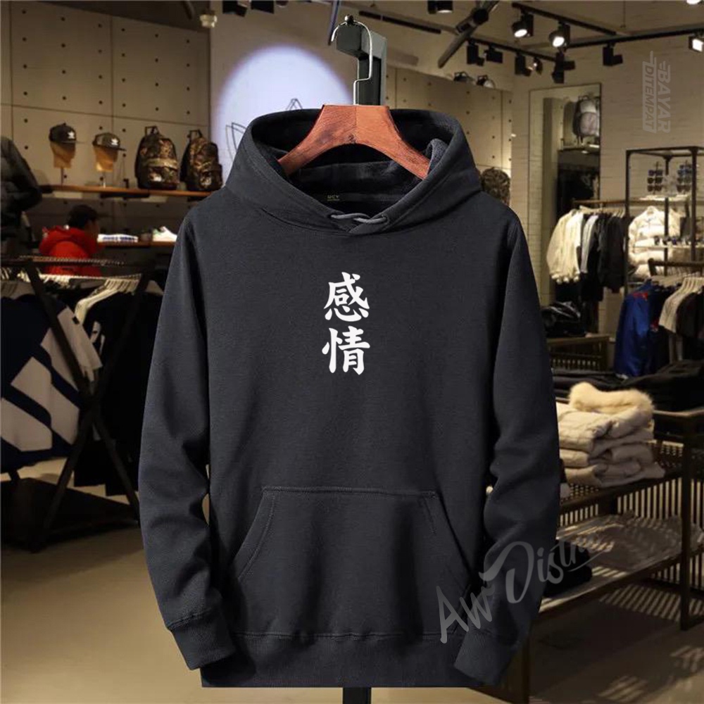 COD Hoodie Distro Text Japan Text Putih Premium Quality Sweater Tulisan Jaket Cewek/ Cowok Kata-Kata Hoodie Sablon