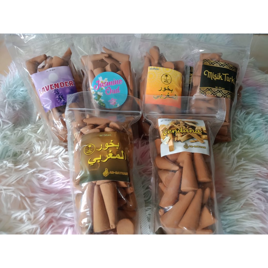 bukhur bakar kerucut isi 50pcs