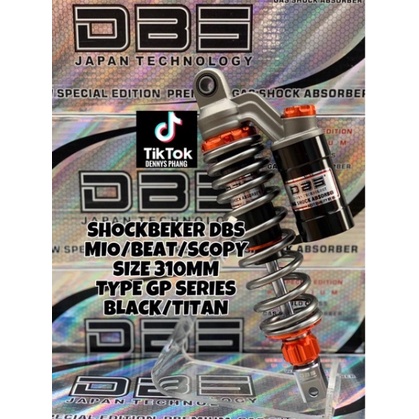 Shock DBS 8894 GP Series Matic Singel shockbreaker metic tabung atas 310mm fino mio lexi fazzio scoopy beat xeon dll