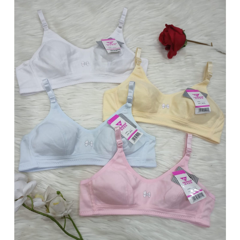 BH Remaja | Bra Pelajar wanita Murah BH Busa Tipis Tanpa Kawat / COMBI