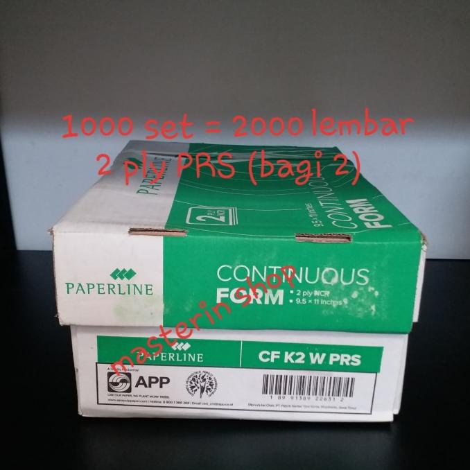 

Kertas Komputer/Continous Form 9.5"X11"-2 Ply(K2 Prs /Bisa Dibagi Dua)