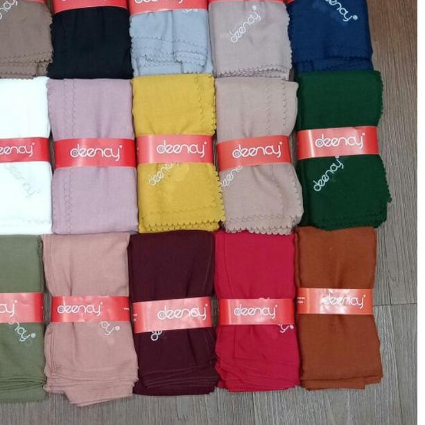 ✤ segi empat deenay ori polos, hijab deenay liza ori ♬