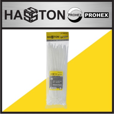 

Terlaris Cable Tie / Kabel Tis Putih 7.6 X 500Mm Hasston Prohex (4580-161)