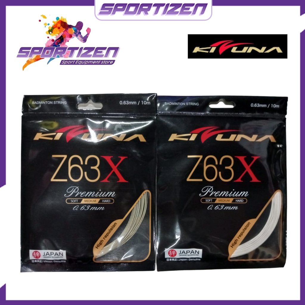 SENAR RAKET BADMINTON BULUTANGKIS KIZUNA Z63X PREMIUM