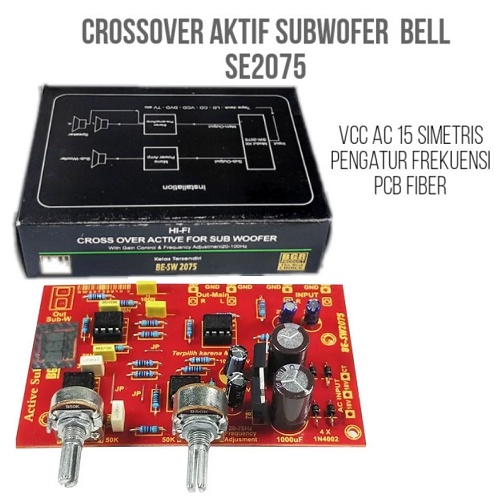 Kit Crossover Aktif FOR SUBWOOFER SERI 2075 ( 4 x JRC 4558 ) BELL Kit HIFI Crosover Active JRC4558 B