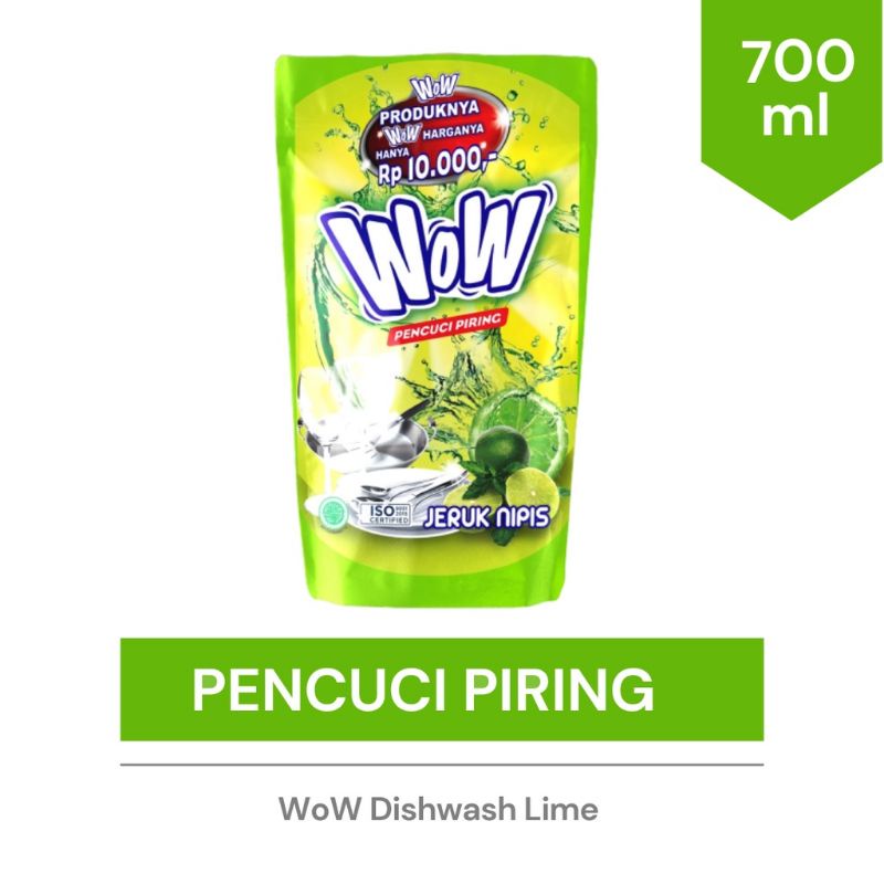 Pencuci Piring Jeruk Nipis - WOW Diswash Diswah Lime 700ml