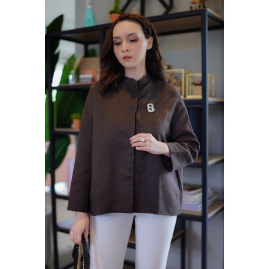 Benang Jarum Buttonscarves Moss Thea Blazer NEW