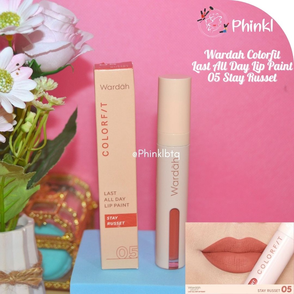 `ღ´ PHINKL `ღ´ Wardah Colorfit All Day Lip Paint lipcream waterproff longlasting