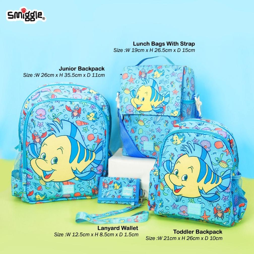 SMIGGLE DISNEY FLOUNDER FISH ransel anak/tas makan/dompet