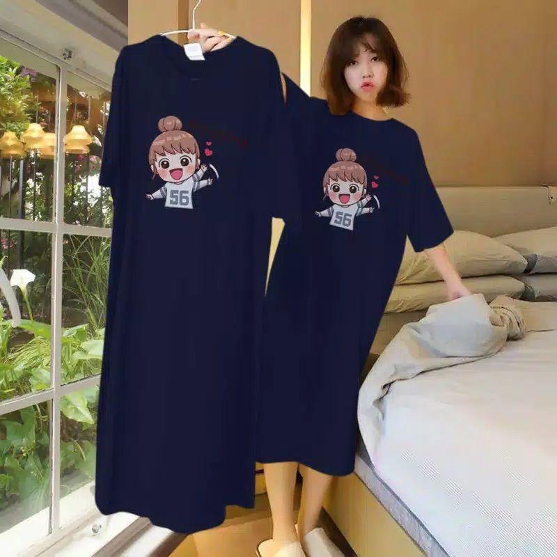 NUZ JAYA.Co Dress Annyeong Jumbo-Navy