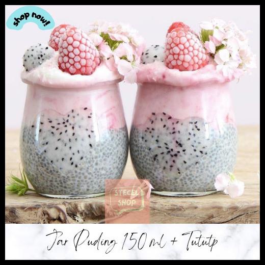 

150Ml Jar Puding / Jar Kaca 150 Ml / Botol Kaca / Toples Kaca - 6 Pc