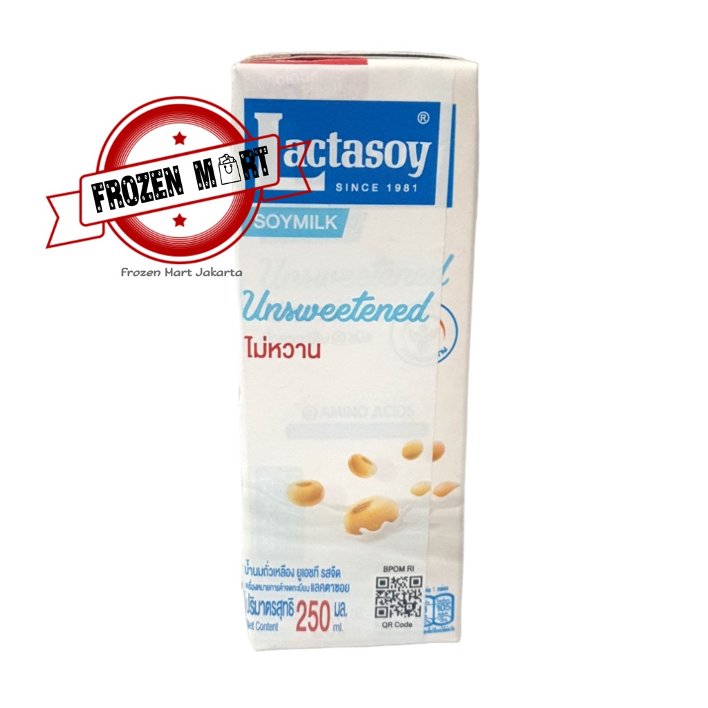 LACTASOY Soy Milk Unsweetened / Susu Kacang Kedelai Tanpa Gula 250Ml