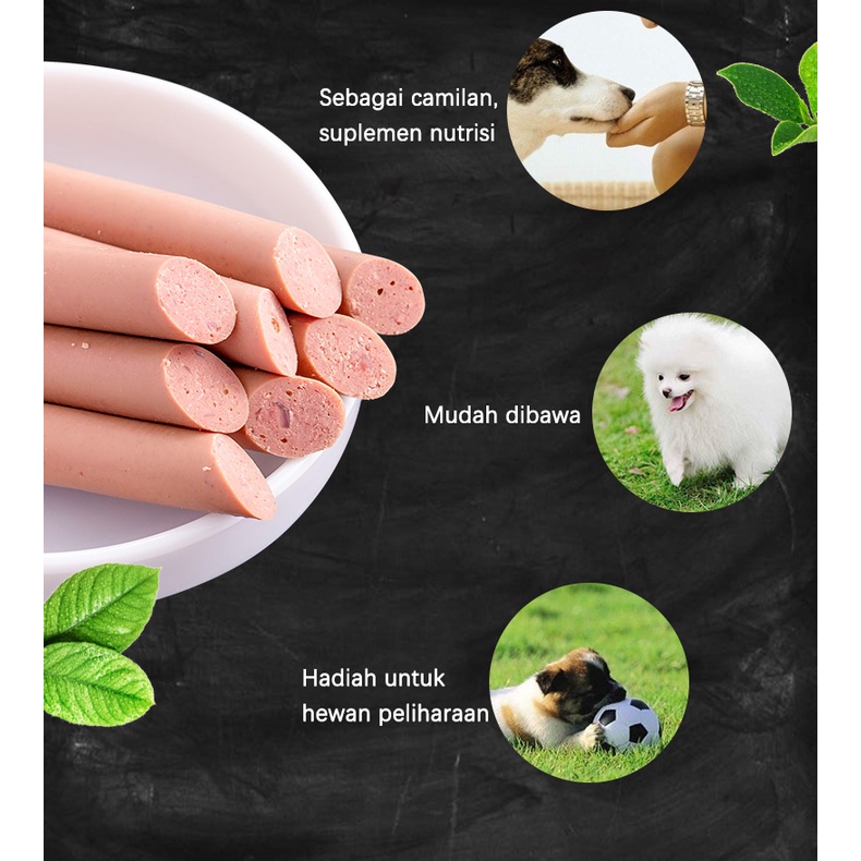 Sosis Kucing Anjing SAUSAGE Snack Kucing Anjing 15g Pelatihan Sosis Ham Cemilan Hewan Peliharaan