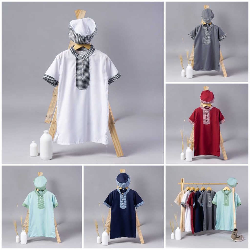 KOKO BAYI 0 -6 TAHUN BAJU AQIQAH ANAK LAKI LAKI / BAJU MUSLIM uji