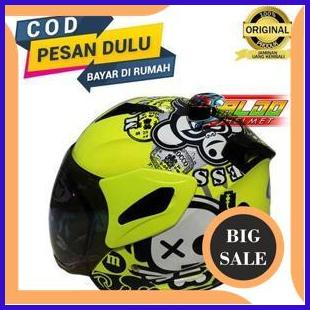 onderdil GM FIGHTER SPEAK UP DARK YELLOW FLUO ORIGINAL HELM SNI TERMURAH 140ZZ3