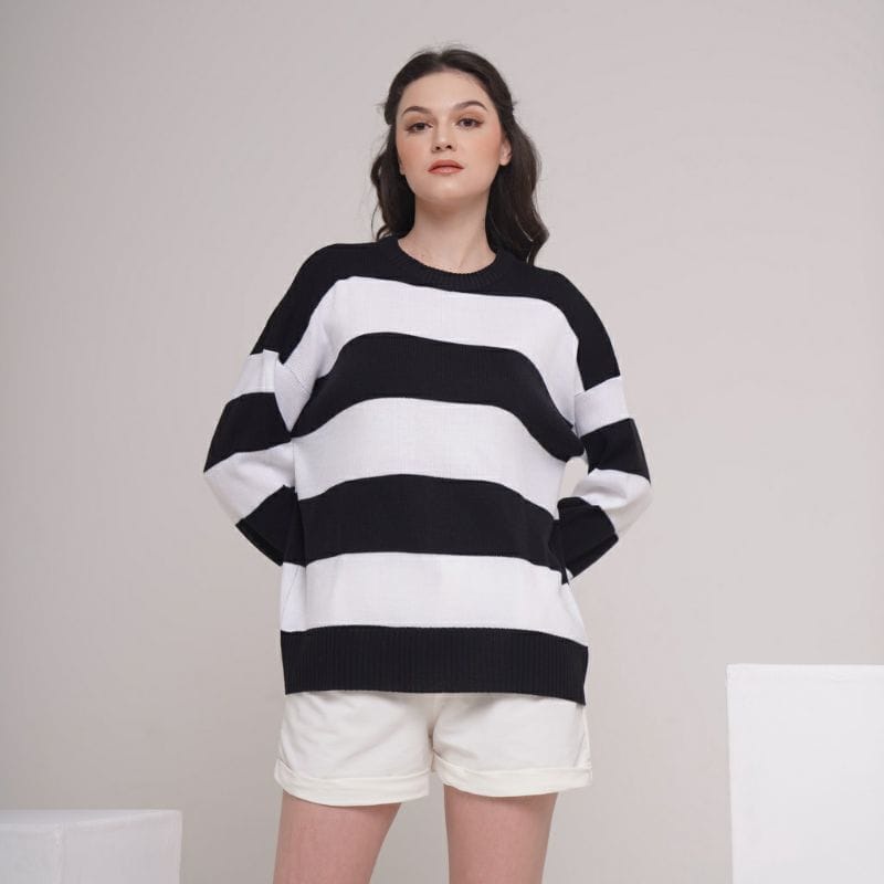 EIRA SWEATER RAJUT OVERSIZE BLOUSE  .L/XL/XXL ATASAN KNITTED