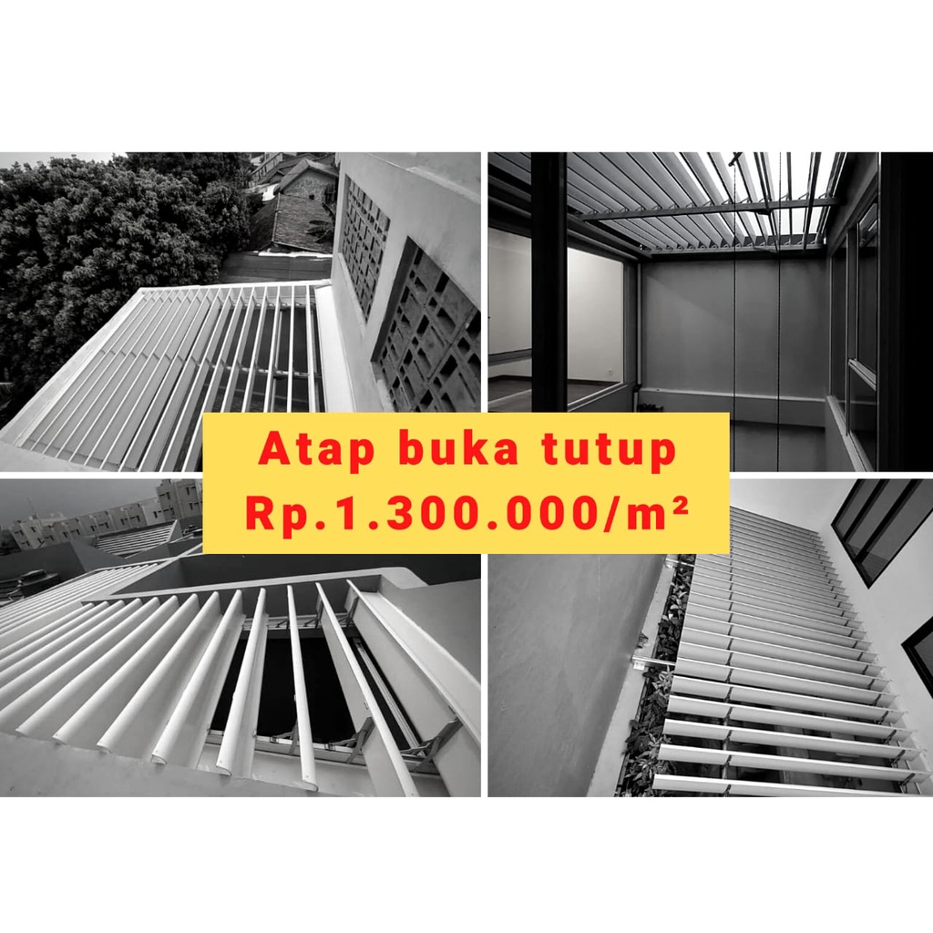 Atap Buka Tutup #atapbukatutup #roovree #kanopi