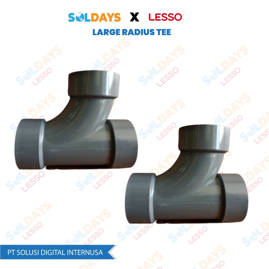 Lesso Large Radius Tee (AW) 4&quot; X 2&quot;&quot; / LARGE RADIUS TEE (AW) 4 Inch