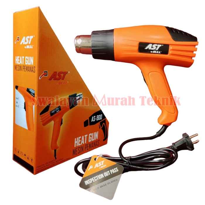 Hot Air Gun AST AS-900 Heat Gun Pistol Pemanas 900 Watt Hotgun by Bull