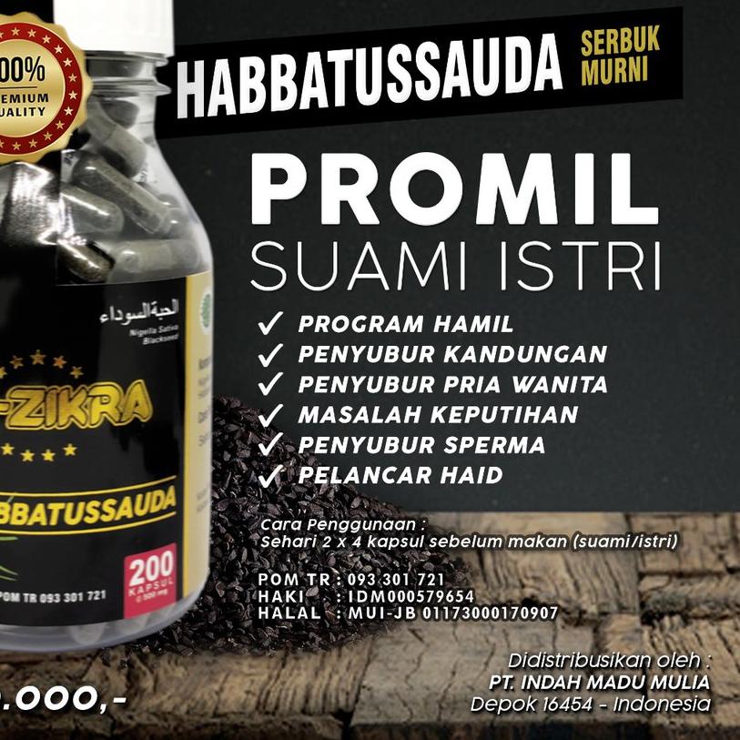 

۞ ASLI 100% HABBATUSSAUDA AZ ZIKRA 200 KAPSUL ➧