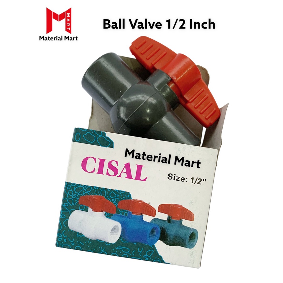 Ball Valve 1/2&quot; | Stop Kran 1/2 inch | Stop Keran | Keran PVC 1/2 BAGUS | Material Mart