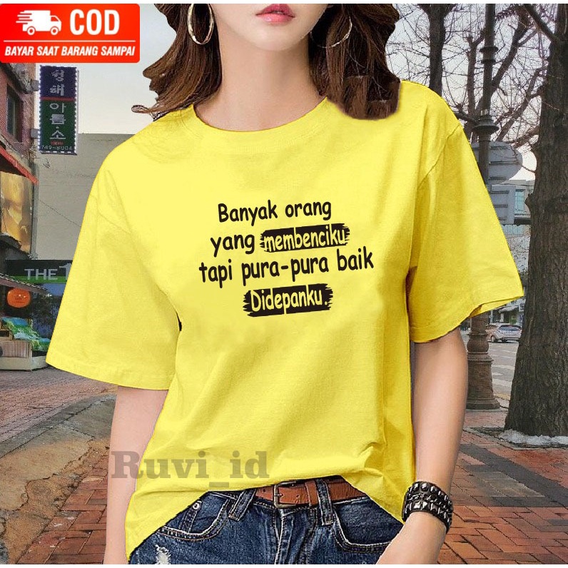 Ruvi_id-KAOS TERLARIS / BELI 3 GRATIS HEADSET EXTRA BAS / KAOS KATA-KATA KEREN / KAOS WANITA KOREAN STYLE / KAOS DISTRO / ATASAN REMAJA / KAOS OBLONG / BLUS / T-SHIRT / BAJU IMPORT / KAOS OVERSIZE / BAJU MURAH