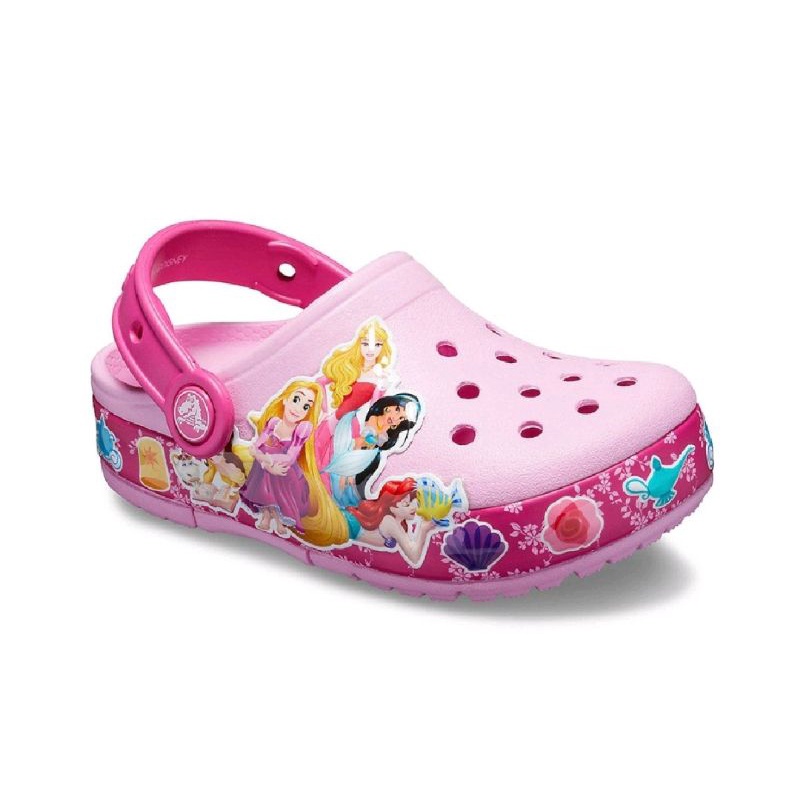 Crocs Anak Led Lampu princess / sandal Crocs anak princess